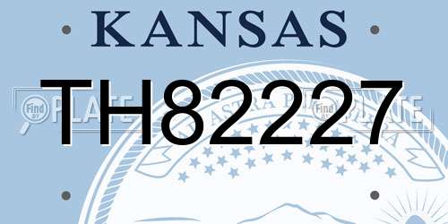 TH82227 Kansas License Plate
