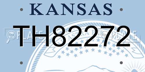 TH82272 Kansas License Plate