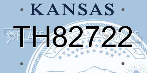 TH82722 Kansas License Plate