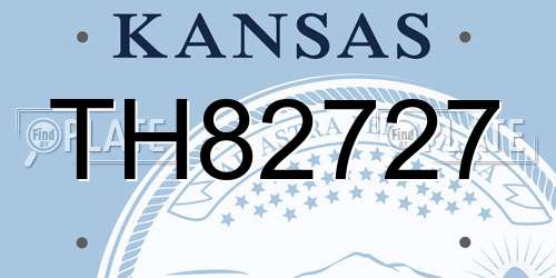TH82727 Kansas License Plate