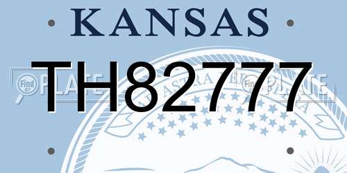TH82777 Kansas License Plate