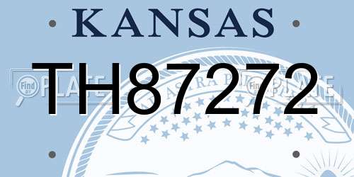 TH87272 Kansas License Plate