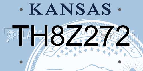 TH8Z272 Kansas License Plate