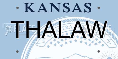 THALAW Kansas License Plate