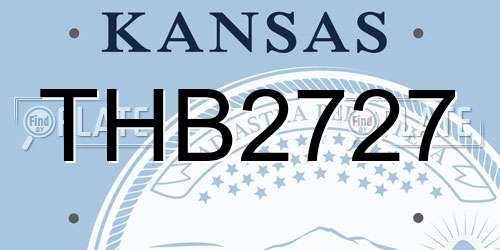 THB2727 Kansas License Plate