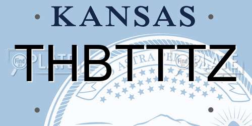 THBTTTZ Kansas License Plate