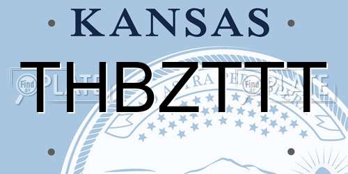 THBZTTT Kansas License Plate