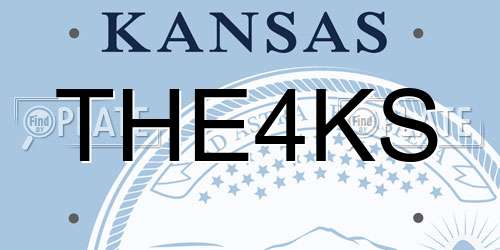 THE4KS Kansas License Plate