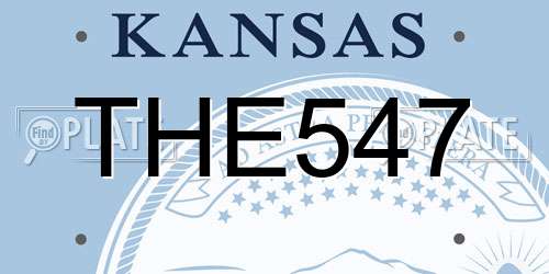 THE547 Kansas License Plate