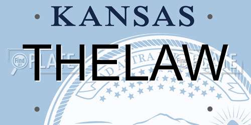 THELAW Kansas License Plate