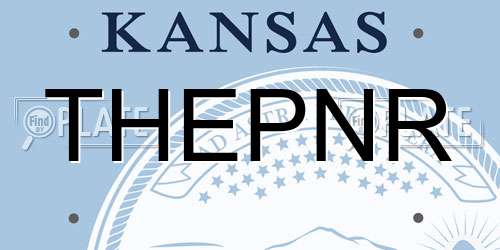 THEPNR Kansas License Plate