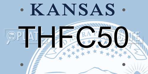 THFC50 Kansas License Plate