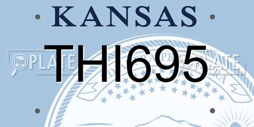 THI695 Kansas License Plate