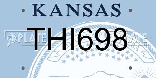 THI698 Kansas License Plate
