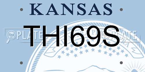 THI69S Kansas License Plate