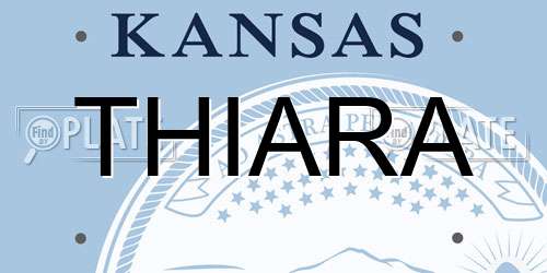 THIARA Kansas License Plate