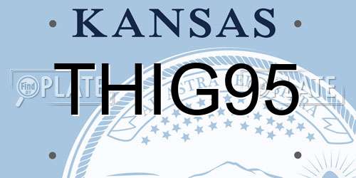 THIG95 Kansas License Plate