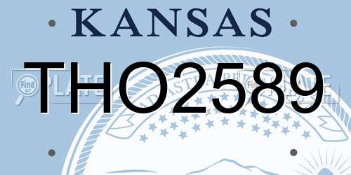 THO2589 Kansas License Plate