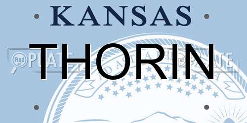 THORIN Kansas License Plate