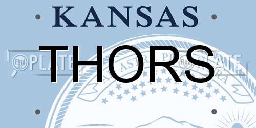 THORS Kansas License Plate