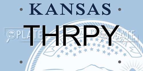 THRPY Kansas License Plate