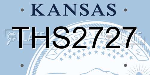 THS2727 Kansas License Plate