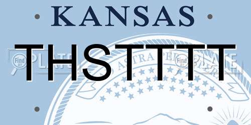THSTTTT Kansas License Plate