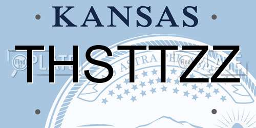 THSTTZZ Kansas License Plate