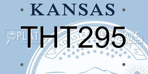 THT295 Kansas License Plate