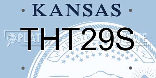THT29S Kansas License Plate