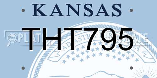 THT795 Kansas License Plate