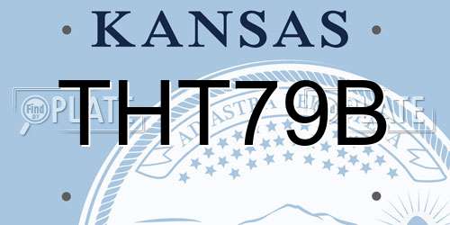 THT79B Kansas License Plate