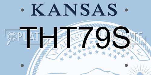 THT79S Kansas License Plate