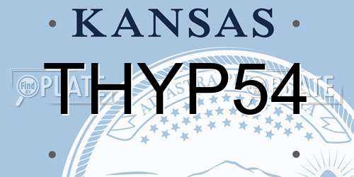 THYP54 Kansas License Plate