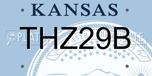 THZ29B Kansas License Plate
