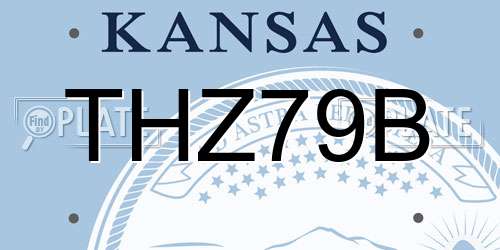 THZ79B Kansas License Plate
