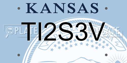 TI2S3V Kansas License Plate