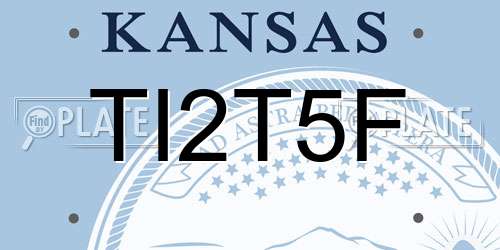TI2T5F Kansas License Plate