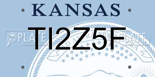 TI2Z5F Kansas License Plate