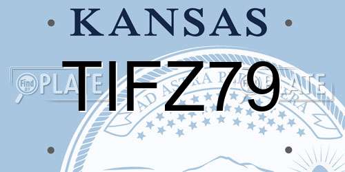 TIFZ79 Kansas License Plate