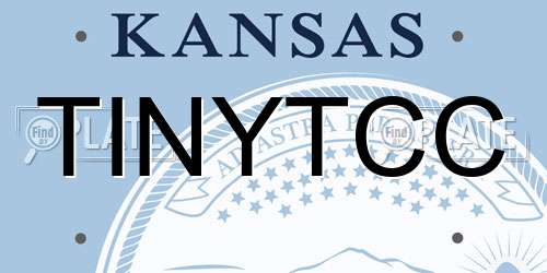 TINYTCC Kansas License Plate