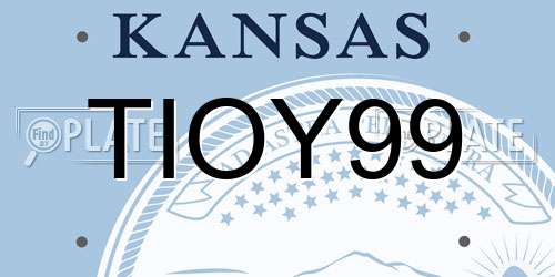 TIOY99 Kansas License Plate