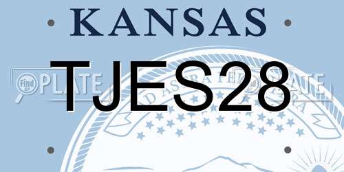 TJES28 Kansas License Plate
