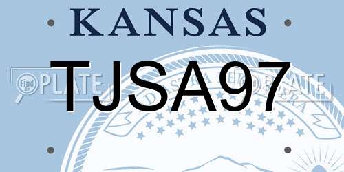 TJSA97 Kansas License Plate