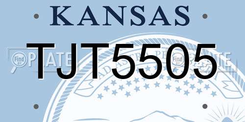 TJT5505 Kansas License Plate