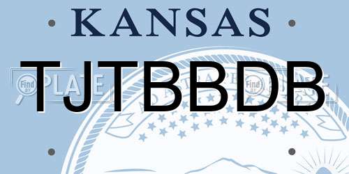 TJTBBDB Kansas License Plate