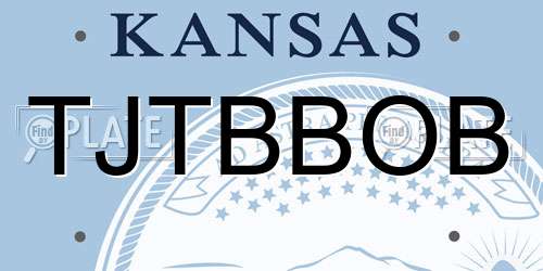 TJTBBOB Kansas License Plate
