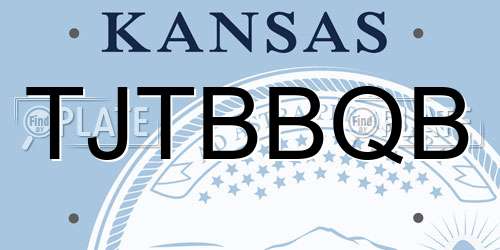TJTBBQB Kansas License Plate