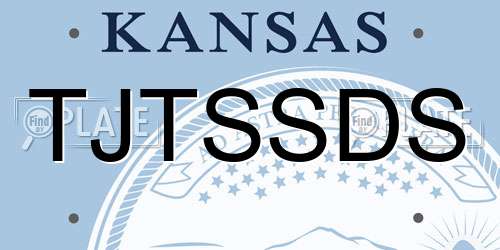 TJTSSDS Kansas License Plate