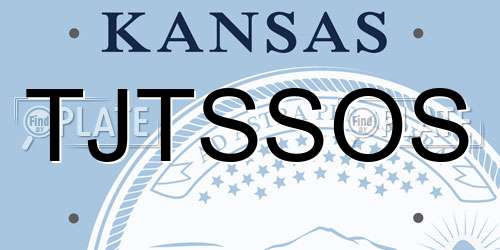 TJTSSOS Kansas License Plate